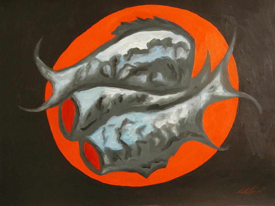 Fish Platter Painting by Angelo Thomas