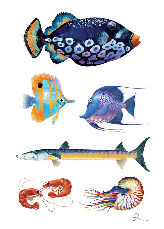Fish Digital Art - Fish Poster 001 by Trevor Irvin