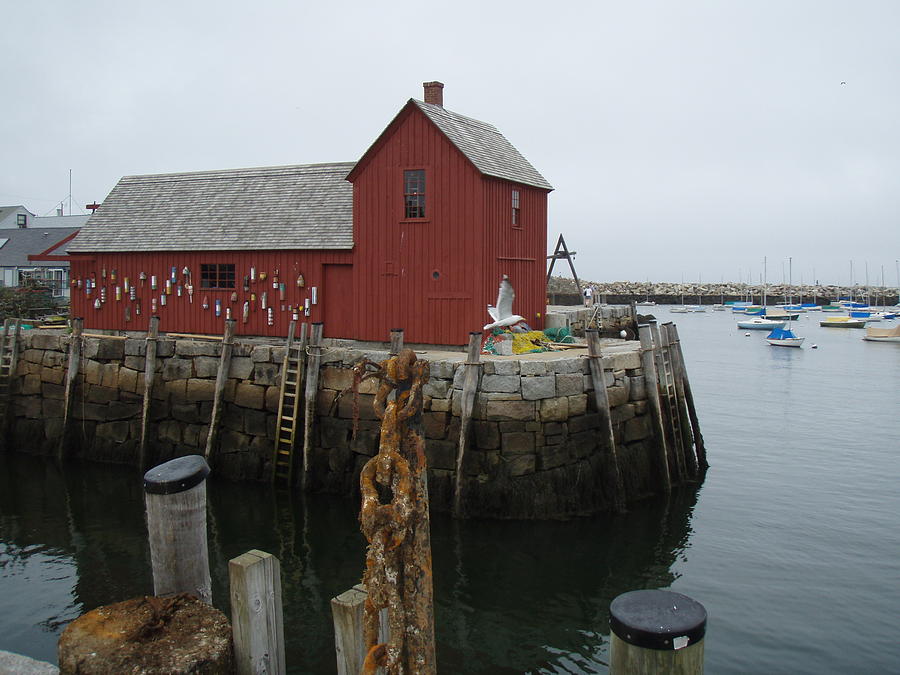 Fish Shack in Rockport Photograph by Robert Nickologianis