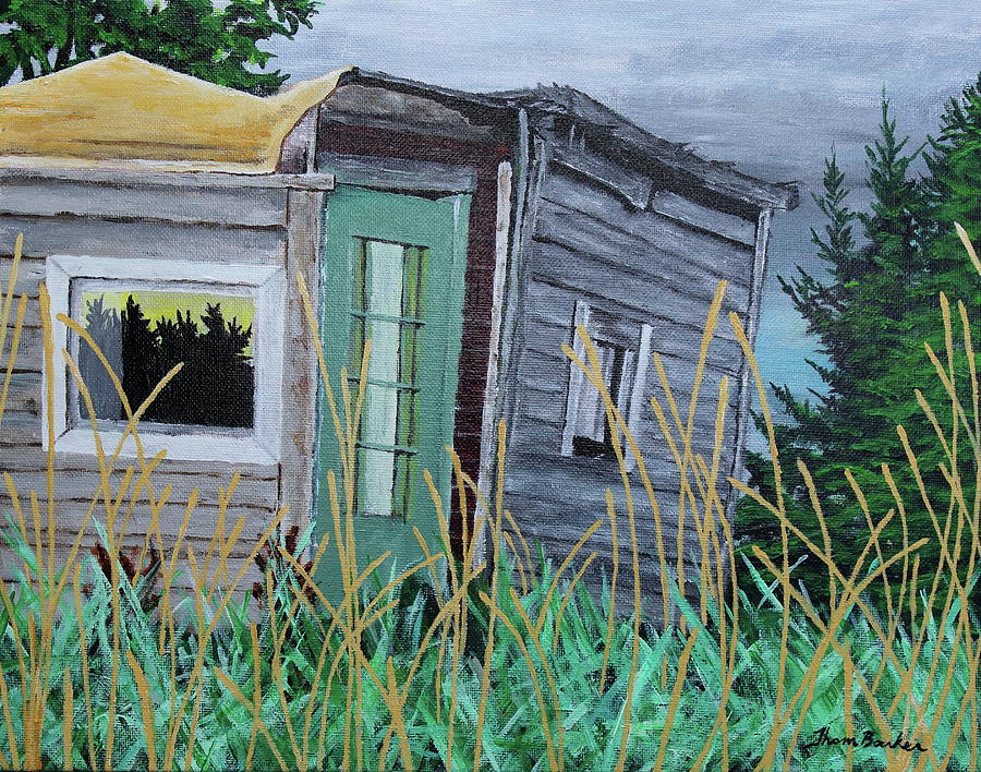 Landscape Painting - Fish Shack by Thom Barker