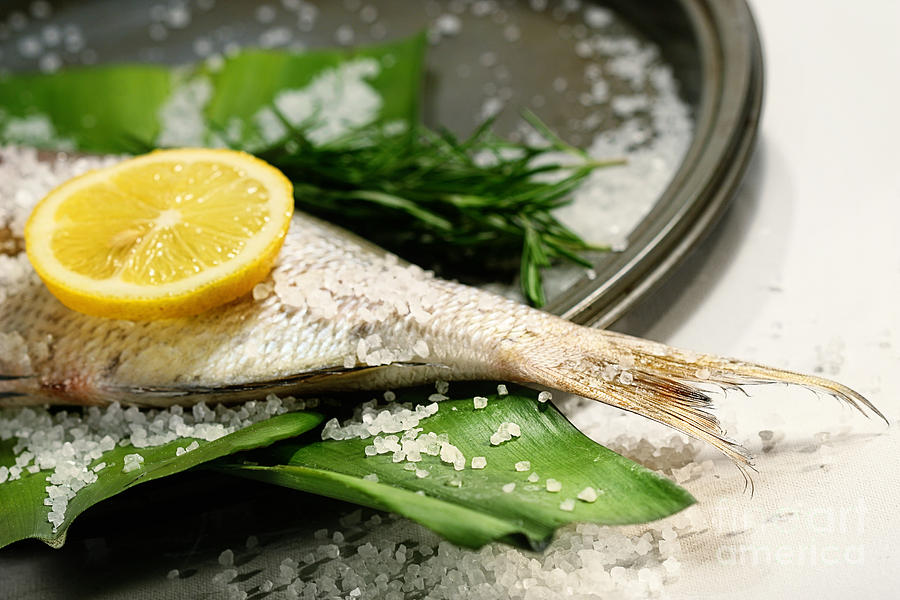 Fish tale with lemon salt and herbs Photograph by Sandra Cunningham