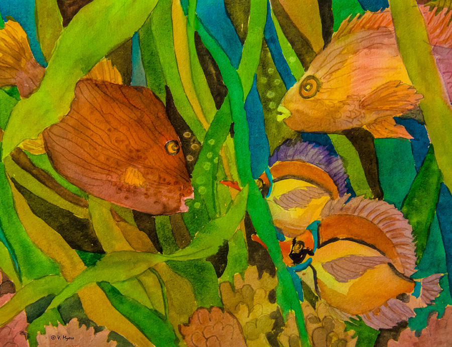 Under the Sea Painting by Vickie Myers