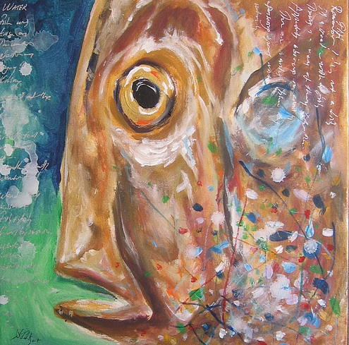 Fish7 Painting by Senol Sak