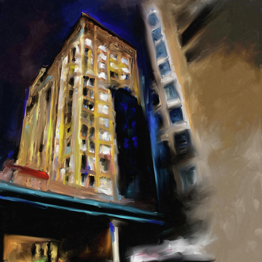Fisher Building 533 1 Painting by Mawra Tahreem