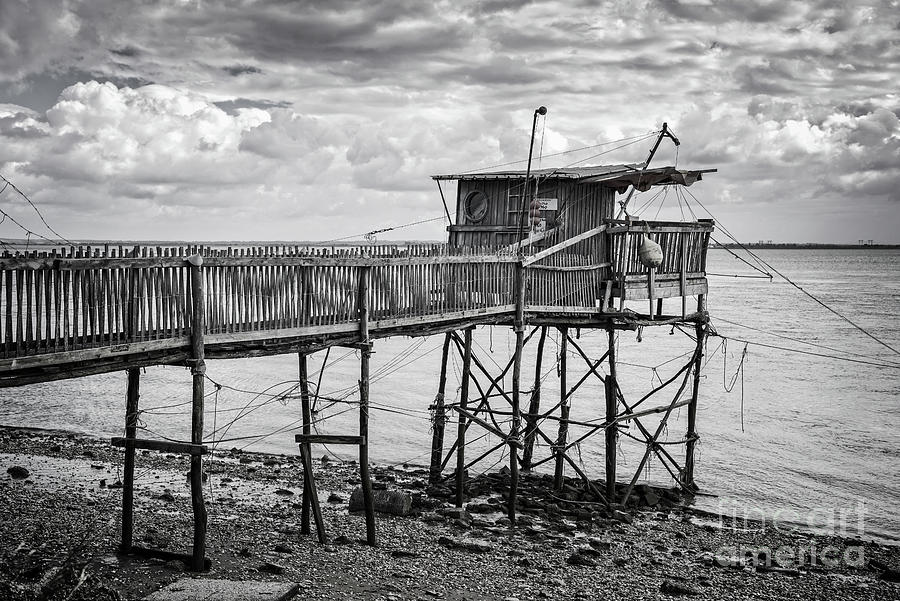 Fishing hut, Gironde, France Photograph by Delphimages Photo Creations