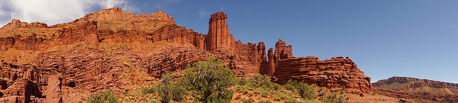 Fisher Towers Colorado River Scenic Byway Utah Panorama Photograph by Lawrence S Richardson Jr