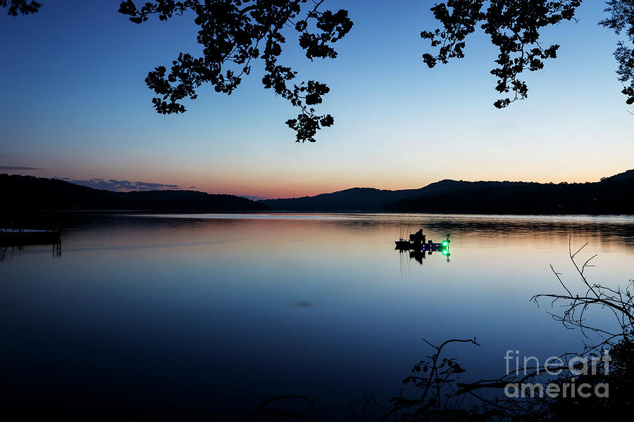 Fisherman at Dawn Photograph by Dennis Hedberg