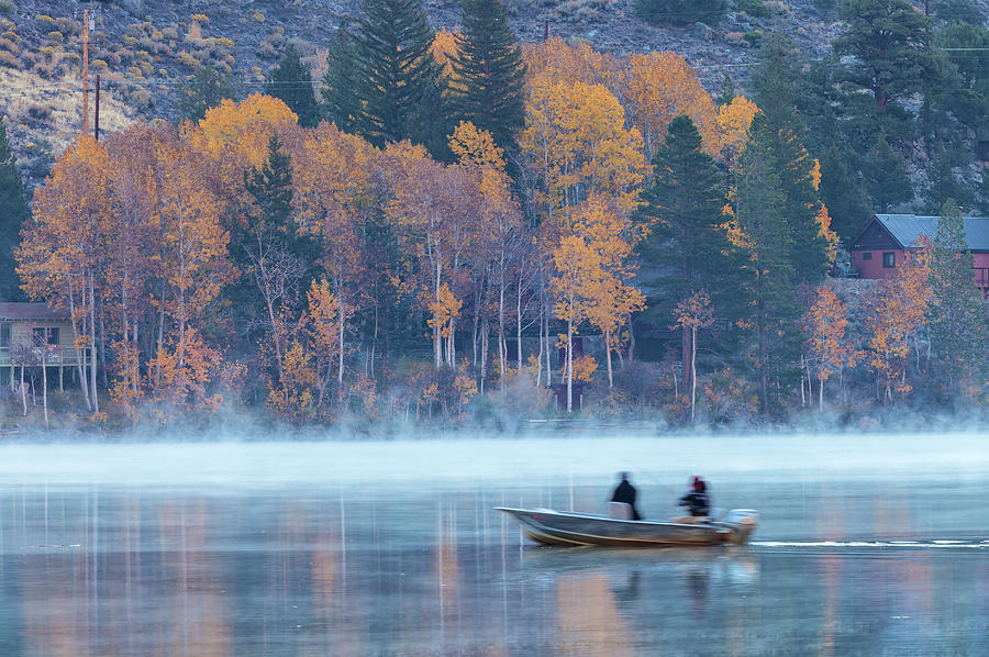 Fishing At Dawn. Photograph by Jonathan Nguyen