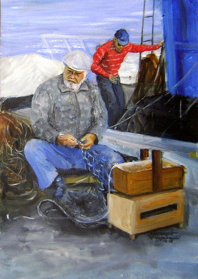 fisherman from Mola di Bari Painting by Leonardo Ruggieri