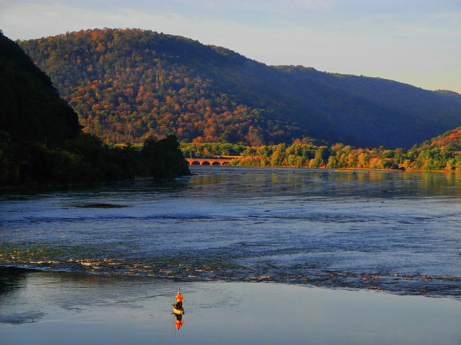 Fisherman on the Susquehanna River Photograph by Raymond Salani III