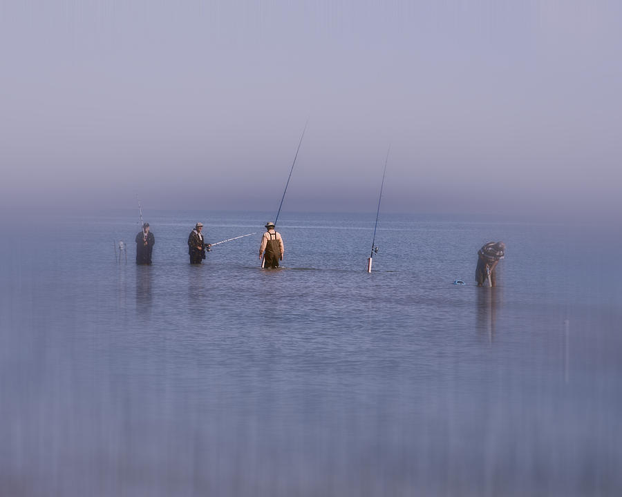 Fish Photograph - Fisherman - South Padre Island Texas by TN Fairey
