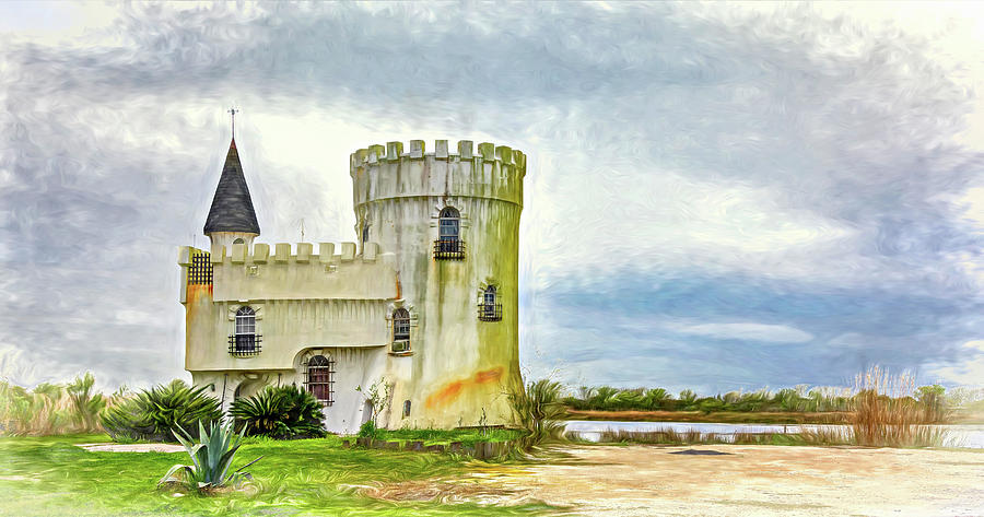 Fishermans Castle - Chateau Villemarette - Paint Photograph