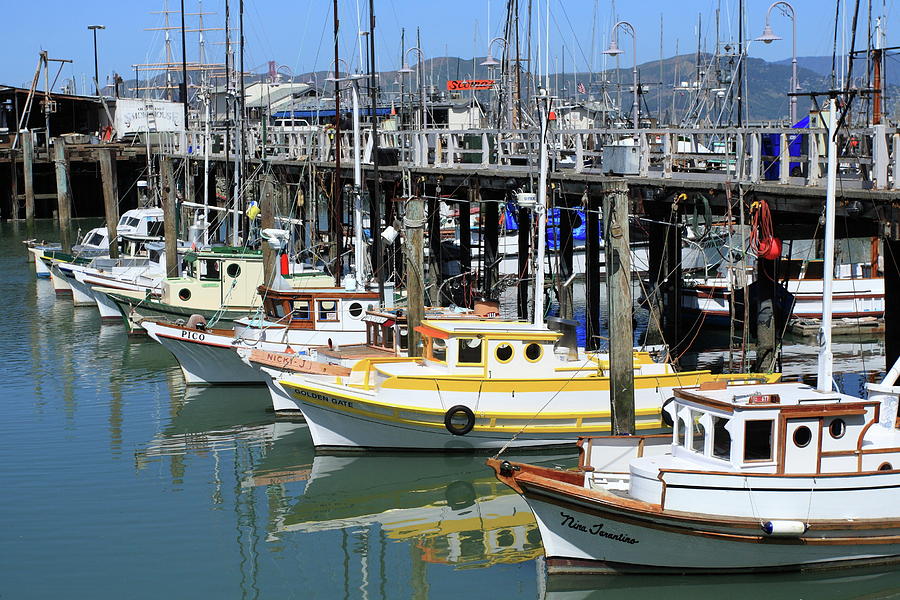 Fishermans Wharf - San Francisco Photograph by Lou Ford
