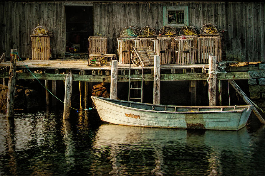 Fishermans Wharf at Peggys Cove Photograph by Randall Nyhof