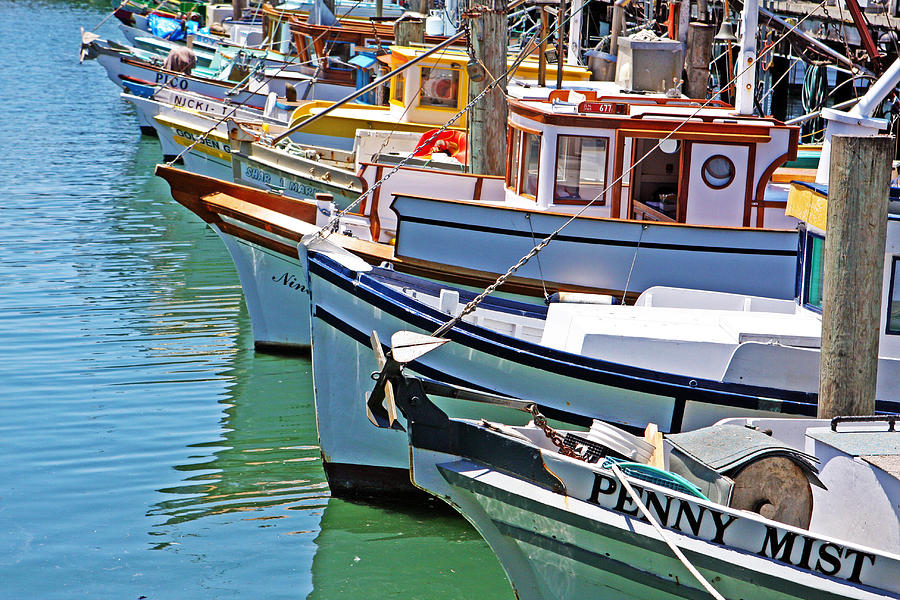 Boat Photograph - Fishermans Wharf Boats by Ty Helbach