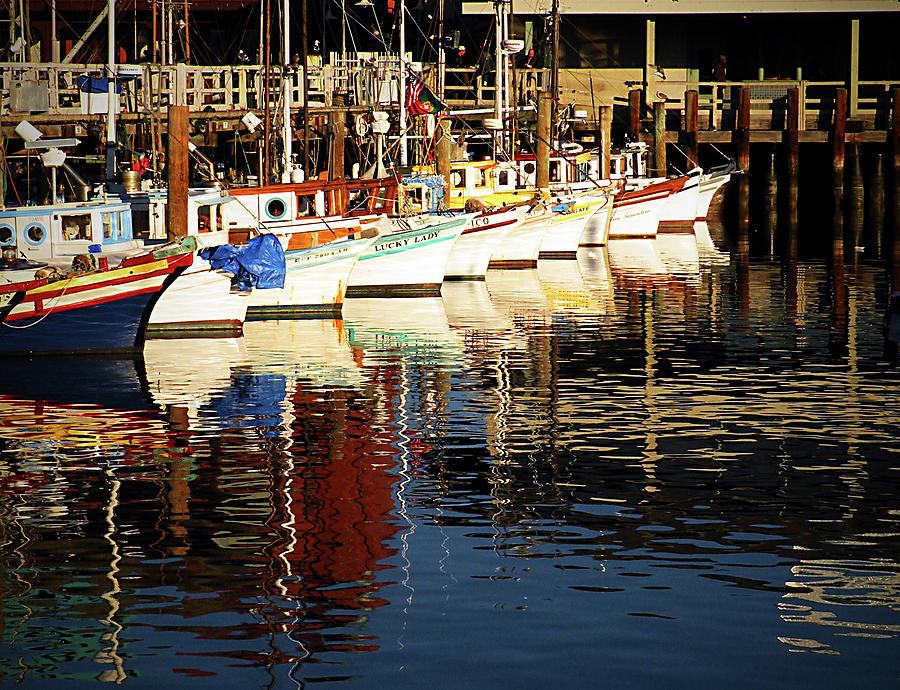 Landmark Photograph - Fishermans Wharf Marina visit www.AngeliniPhoto.com for more by Mary Angelini