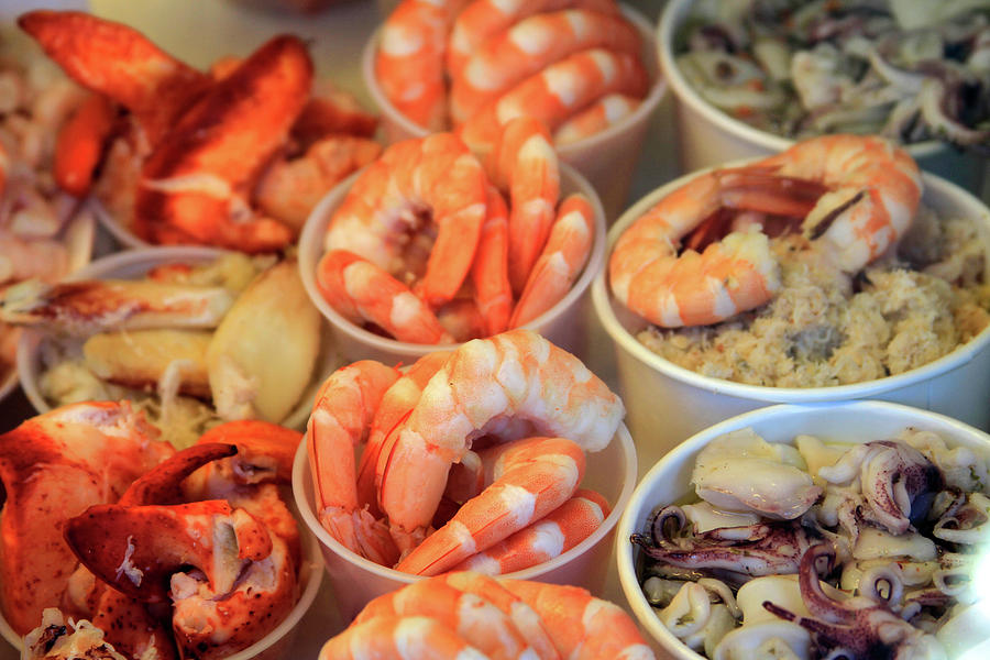 Fishermans Wharf Seafood Delights Photograph by Bonnie Follett