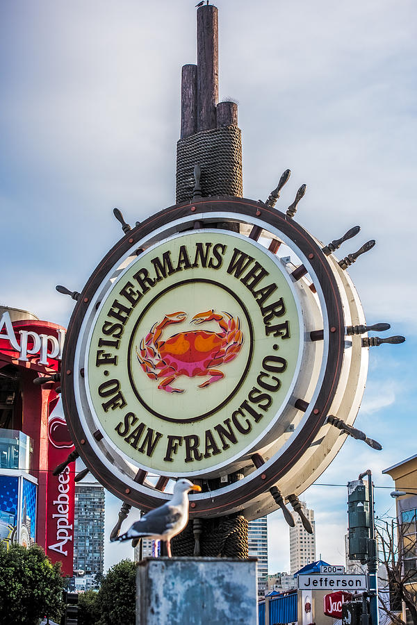Fishermans Wharf Sign Photograph by Paul Freidlund