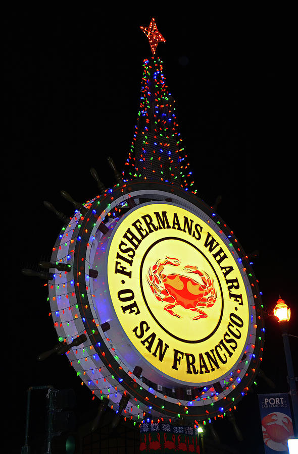 Fishermans Wharf Sign Photograph by Robert Meyers-Lussier