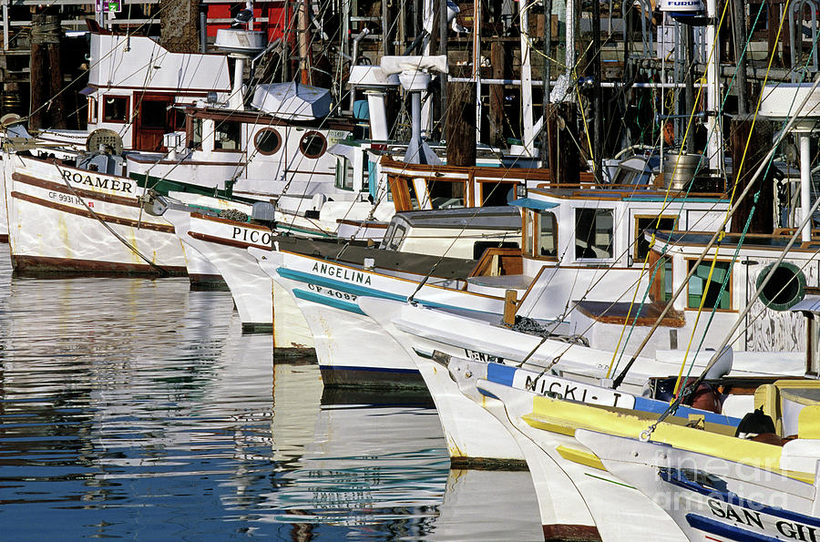 Fishermans Wharf with Fishing Boat  Photograph by Jim Corwin