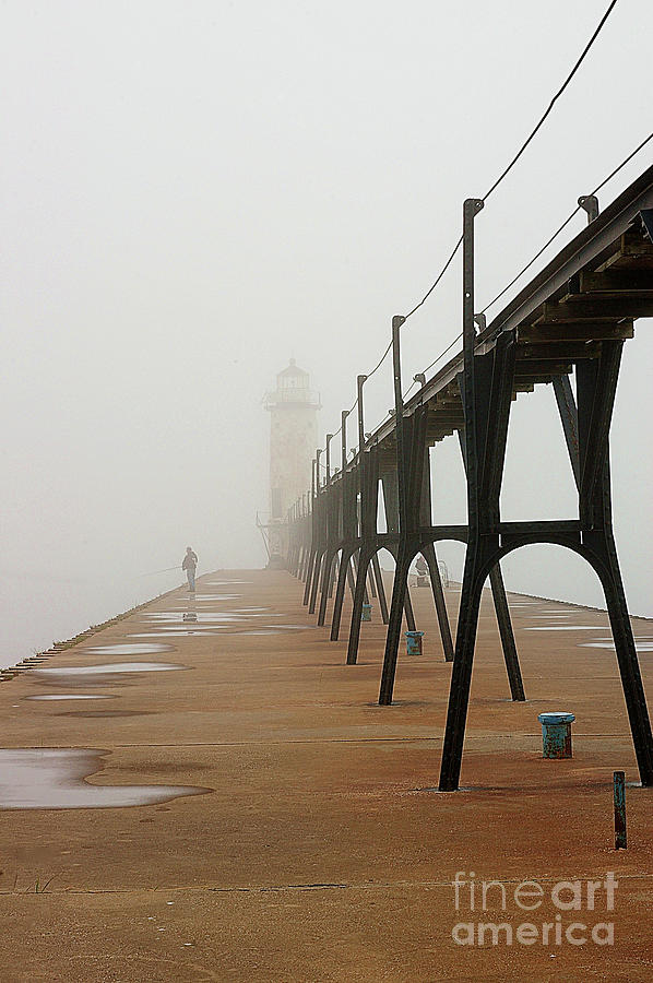 Fishermen and Fog Photograph by Randy Pollard