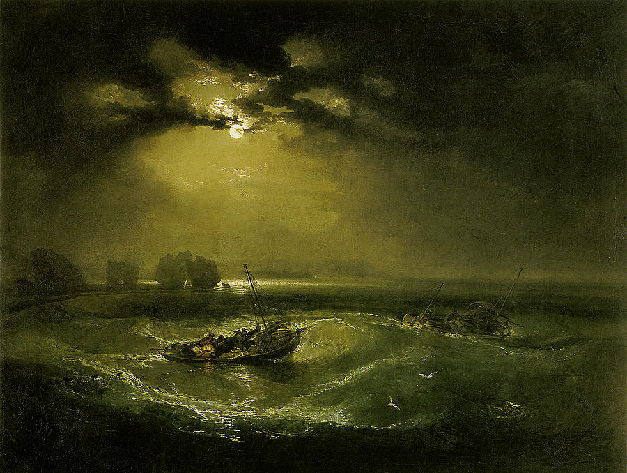 Fishermen At Sea Painting by Joseph Mallord William Turner