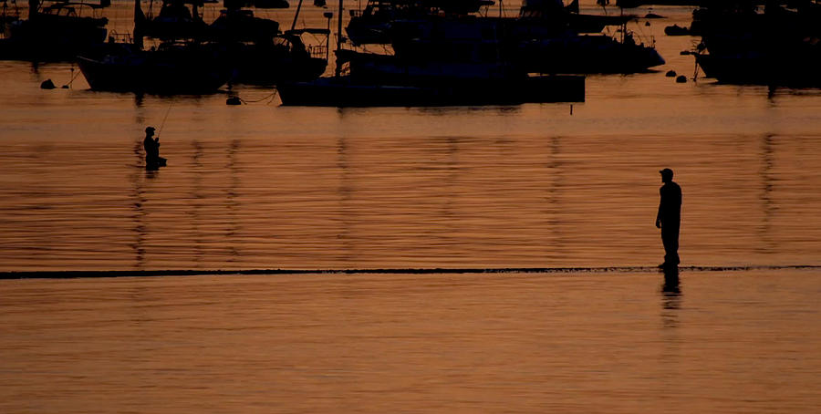 Fishermen at Sunset by Rick Macomber Fishermen at Sunset by Rick Macomber