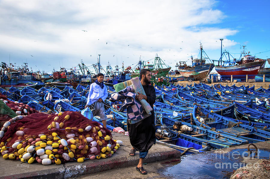 Fishermen of Essaouira Marrakesh ii Photograph by Rene Triay FineArt Photos