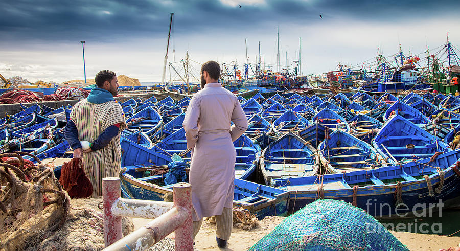 Fishermen of Essaouira Marrakesh Photograph by Rene Triay FineArt Photos