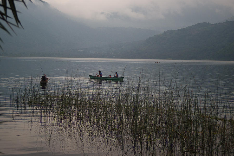 Fishermen On Lake Atitlan Photograph