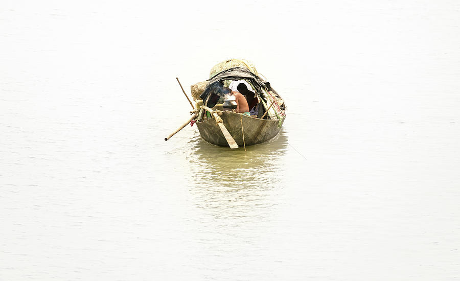 Fishermen on The Lower Ganges Photograph by Chris Cousins