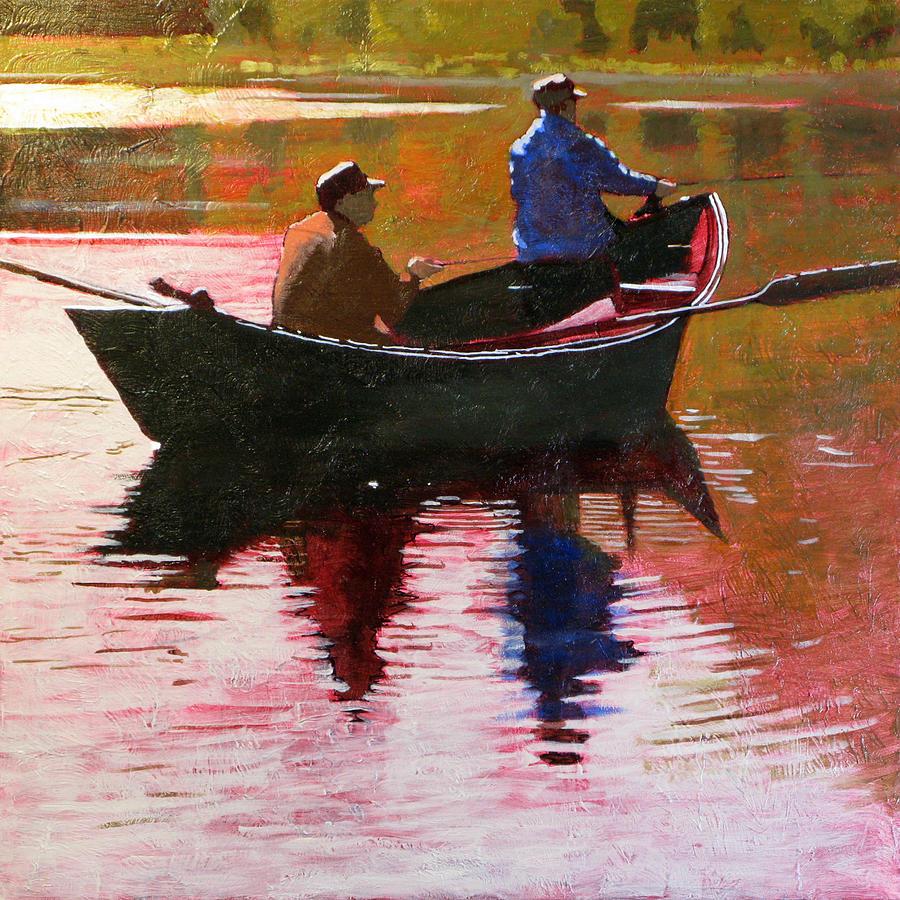 Fishermen Painting by Robert Bissett