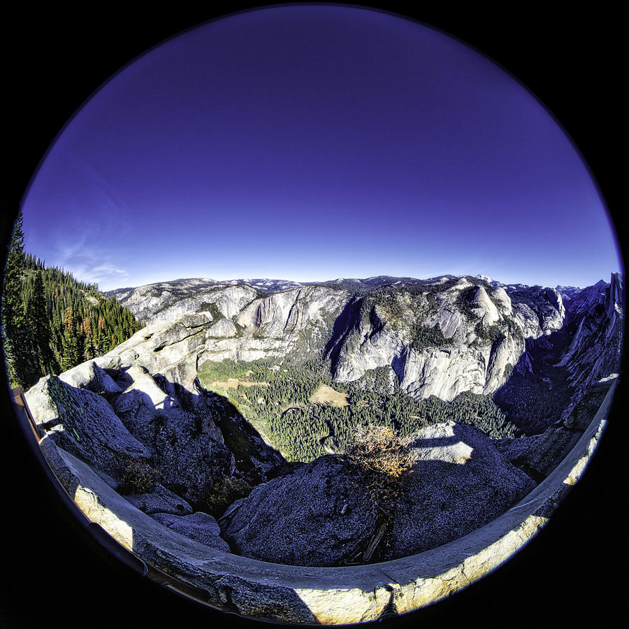 Fisheye view of Yosemite Photograph by Chris Cousins