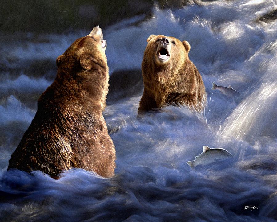 Fishing Alaska Digital Art by Bill Stephens