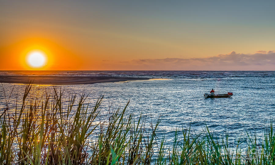 Fishing at Pawleys Photograph by Mike Covington