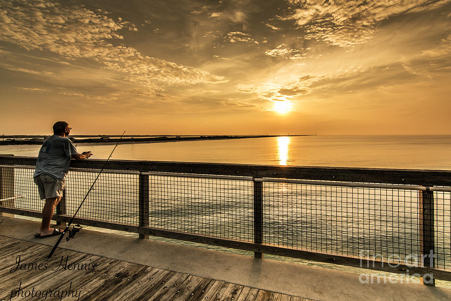 Fishing at Sunrise Photograph by Metaphor Photo