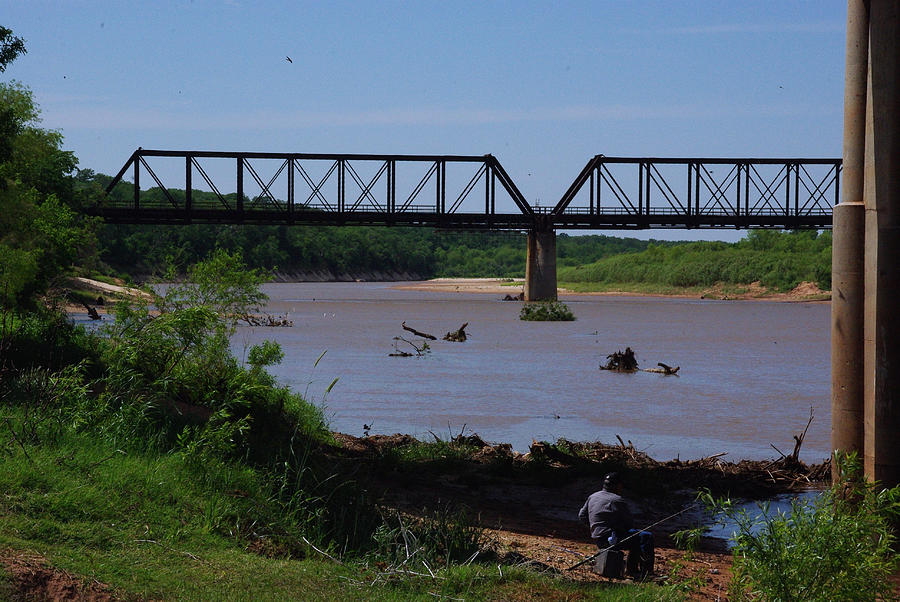 Fishing At The Red River Photograph by Robyn Stacey