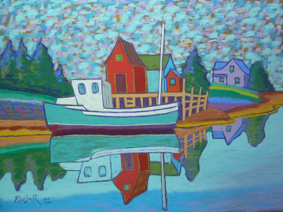 Fishing Boat at Tanners Pass Pastel by Rae  Smith PSC