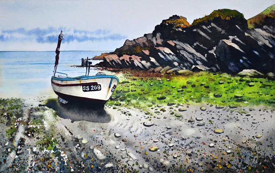 Fishing Boat Cadgwith Painting by Paul Dene Marlor