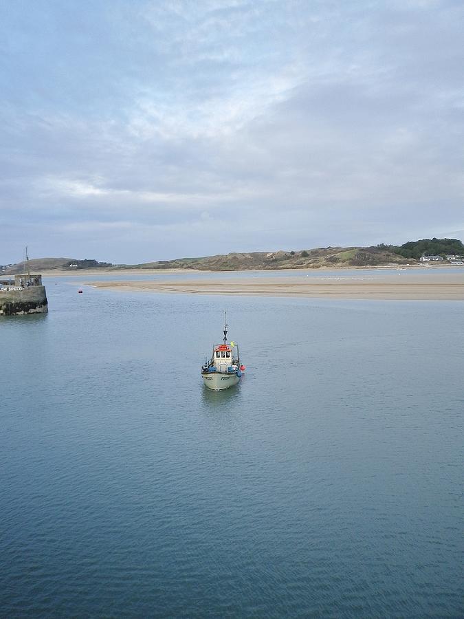 Fishing Boat Coming Home To Padstow Cornwall Photograph by Richard Brookes