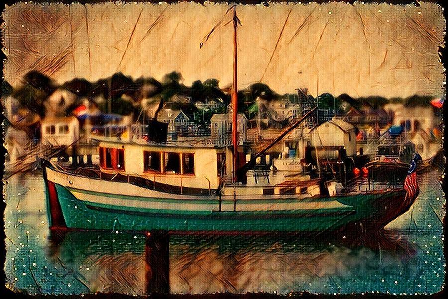 Fishing Boat In P Town Digital Art by Kathleen Moroney