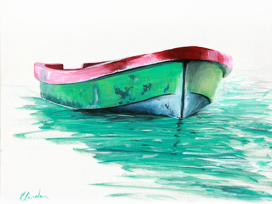 Boat Painting - Fishing Boat by Kevin Lancaster