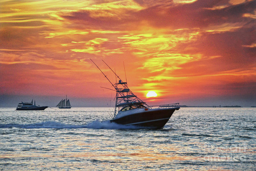 Details about   Sunset Solitude 11x14" Matted Art Photo Photograph Artwork Boat Key West Sailing 