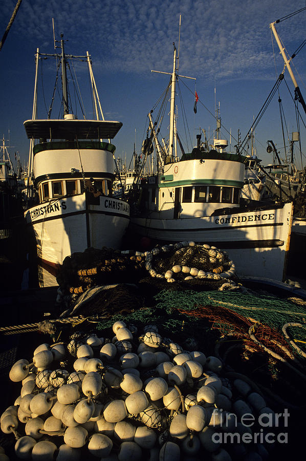 Fishing Boats and Nets Photograph by Jim Corwin