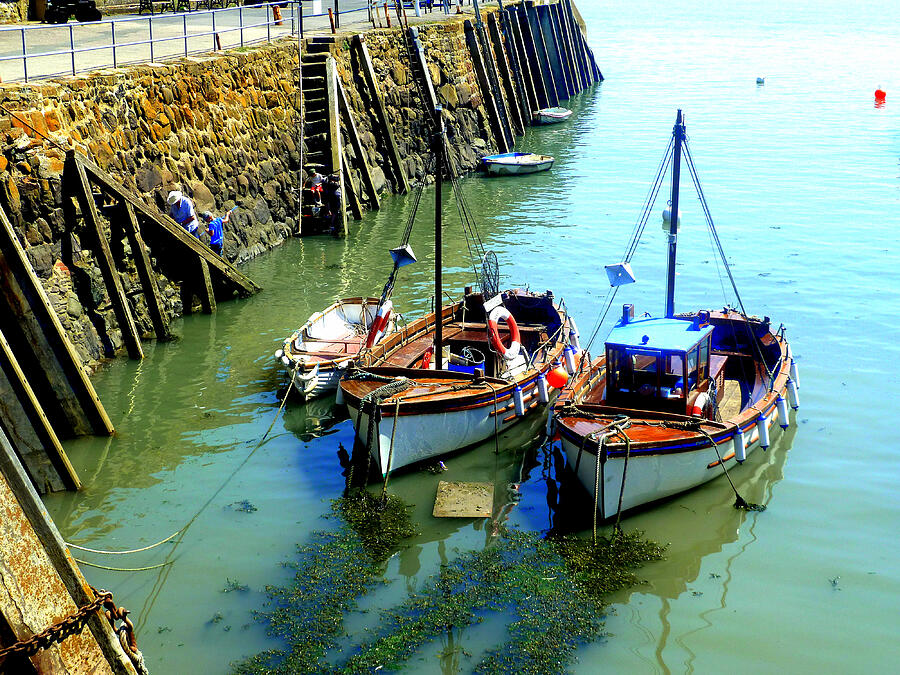 Minehead Fishing Boats Harbour Somerset  Photograph by Gordon James