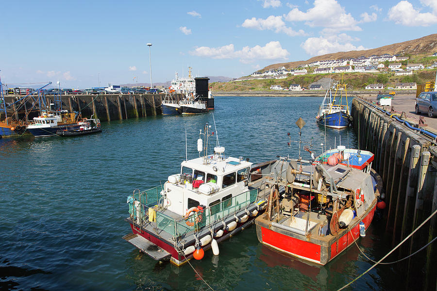 Fishing Boats In Mallaig Port Scottish Highlands Lochaber Scotland