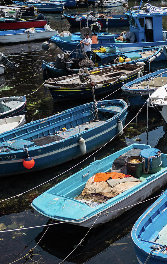 Napoli Photograph - Fishing boats of Napoli by Jocelyn Kahawai