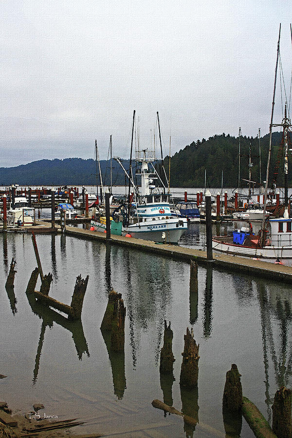 Fishing Boats On The Oregon Coast Photograph by Tom Janca