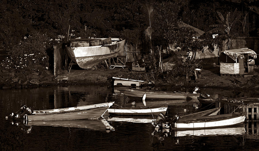Fishing Boats- St Lucia Photograph by Chester Williams