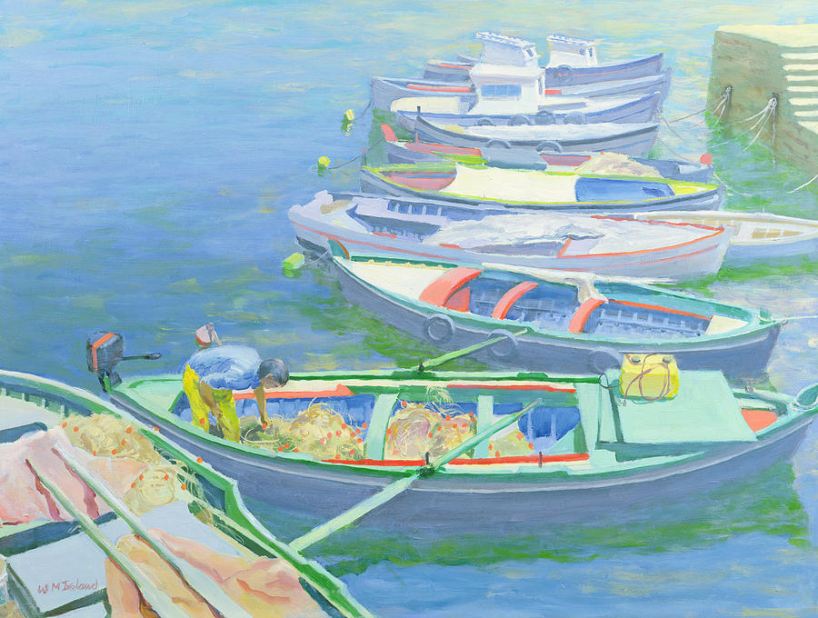Fishing Boats Painting by William Ireland